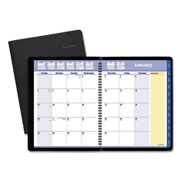 AT-A-GLANCE® Quicknotes Monthly Planner, 11 X 8.25, Black Cover, 12-month (jan To Dec): 2022 freeshipping - TVN Wholesale